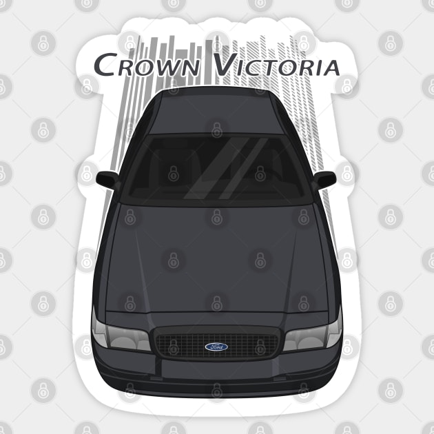 Ford Crown Victoria Police Interceptor - Grey Sticker by V8social